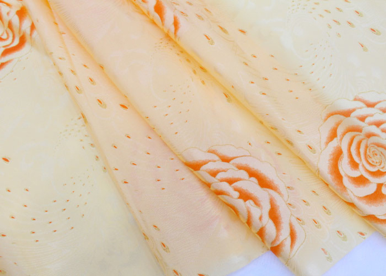 Wholesale Home Textile Light Color Golden Print Mattress Fabric 100 Polyester Mattress Fabric