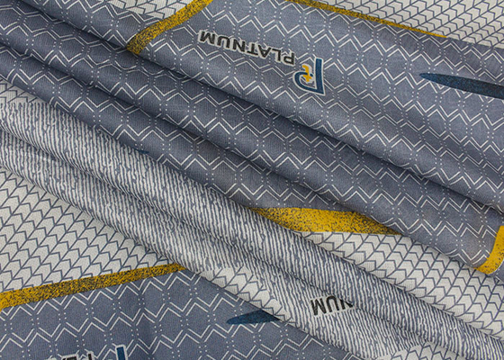 Polyester Printed Mattress Warp Knitted Fabric 200cm Width breathable