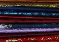 100% Polyester Golden Pongee Mattress Quilting Fabric Warp Knitting Printing
