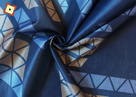 Custom Woven Warp Knitted Polyester Mattress Fabric Blue colour