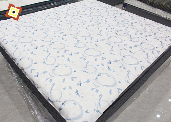 Wholesale Textile Fabric Manufacturer Cheap Price Sale White Print Polyester Knitted Fabric Mattress Fabric