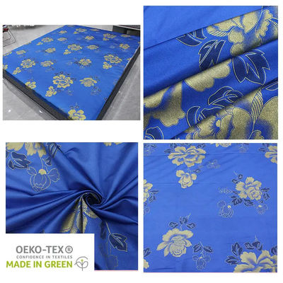 GUANGZHOU Factory Wholesale Shiny Gold Powder Tricot fabric Mattress Fabric