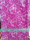 38gsm Knitted Mattress Fabric , W220cm Pink Knitted Fabric