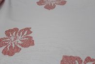 Water Resistant 240gsm Poly Jacquard Knit Fabric With Flower Pattern