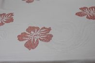 Water Resistant 240gsm Poly Jacquard Knit Fabric With Flower Pattern