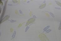 RoHS Anti Tear Polyester Jacquard Mattress Fabric With Leaf Pattern