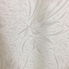 Foldable Recycled 70g/M2 Polyester Tricot Fabric With White Flower Print