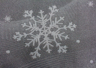 100% polyester fine jacquard knitted mattress fabric snowflake pattern