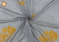 100% Polyester Mattress Fabric Warp Knitted Printed Gold Powder Cloth