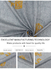 100% Polyester Mattress Fabric Warp Knitted Printed Gold Powder Cloth