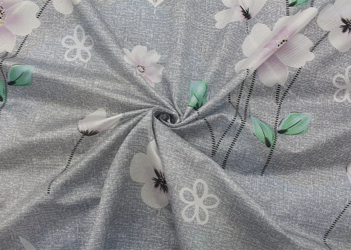 Warp Knitted Printed Mattress Pillowcase Fabric Matte 100% Polyester