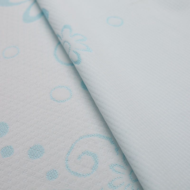 Breathable Poly 220gsm Jacquard Mattress Fabric RoHS Certification