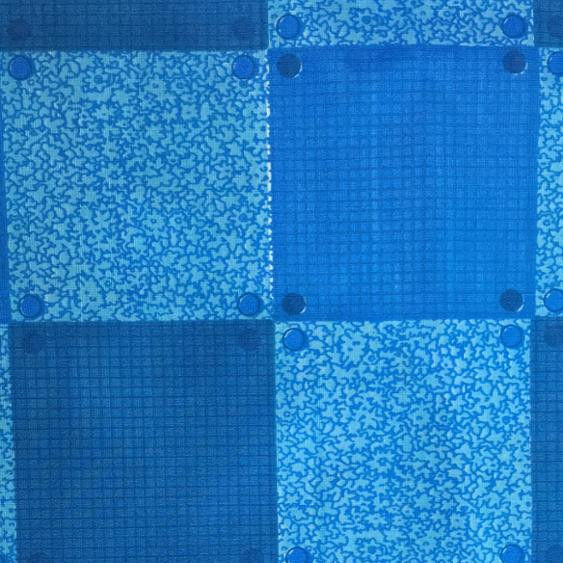 Dust Mite Proof Light Blue Polyester Fabric , 38g/M2 Jacquard Mattress Fabric
