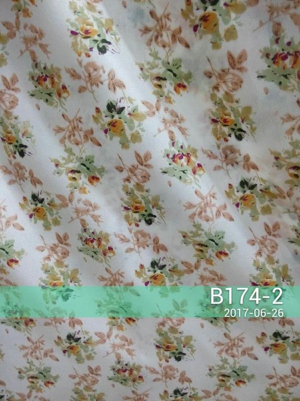 White 65g/M2 Printed Woven Polyester Brushed Fabric 2.2m Wide