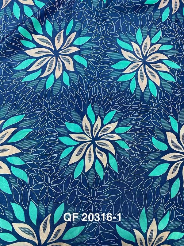 2.1m Wide 100gsm Polyester Tricot Fabric Flower Printing For Mattress Cover